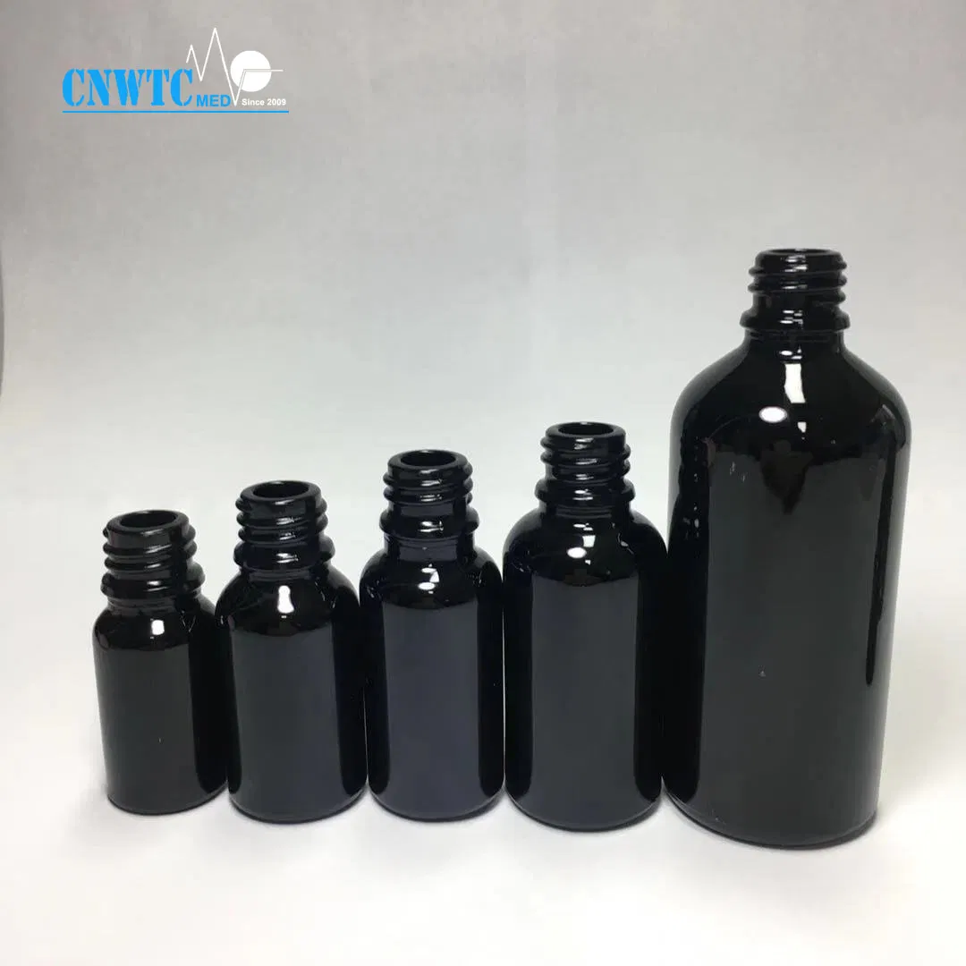 Boston Round Amber Glass Bottle Clear 250ml 500ml 1000ml