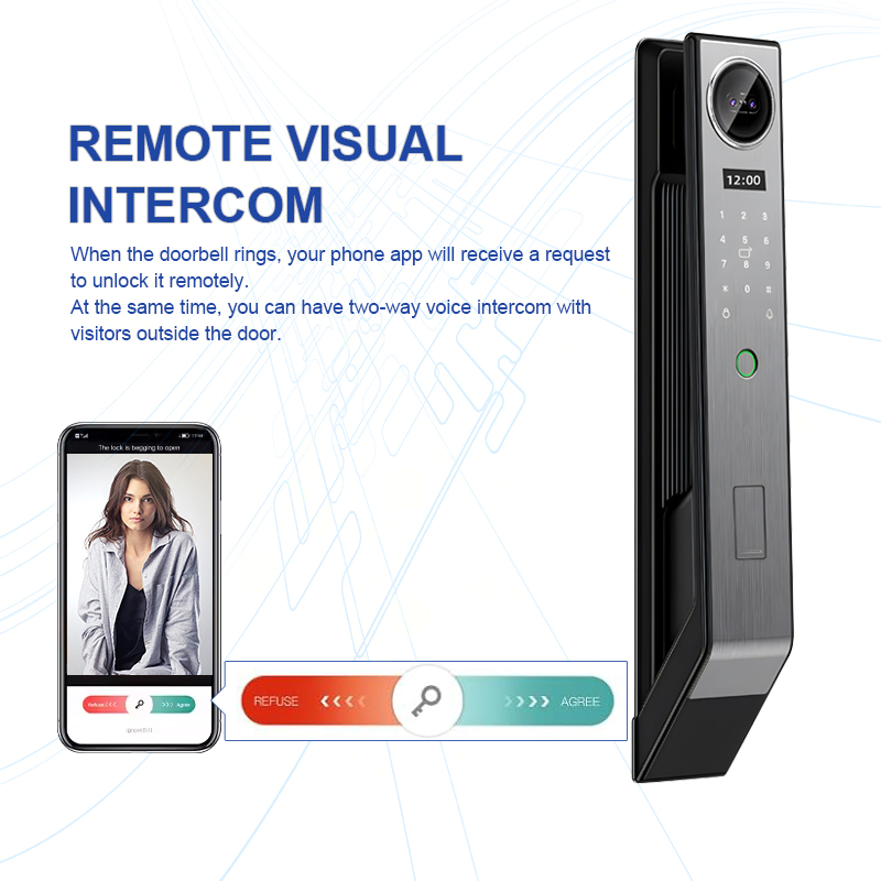 Factory Price Smart Locks Waterproof Fingerprint Recognition Biometric Door Lock