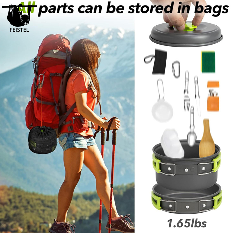Camping Cookware Pots and Pans Set