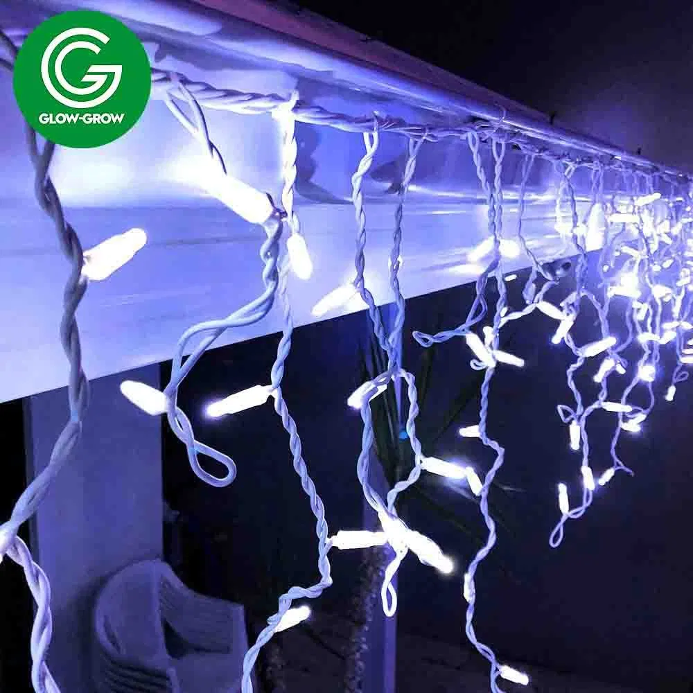 IP65 Christmas LED Icicle String Fairy Lights for Festival Holiday Wedding Event Halloween Festival Party Items Decoration