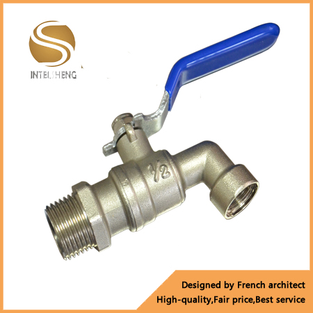 Lower Price 1/2" NPT/Bsp Household Water Tap, Bibcock Taps, Brass Bibcock with Steel Handle and Lock