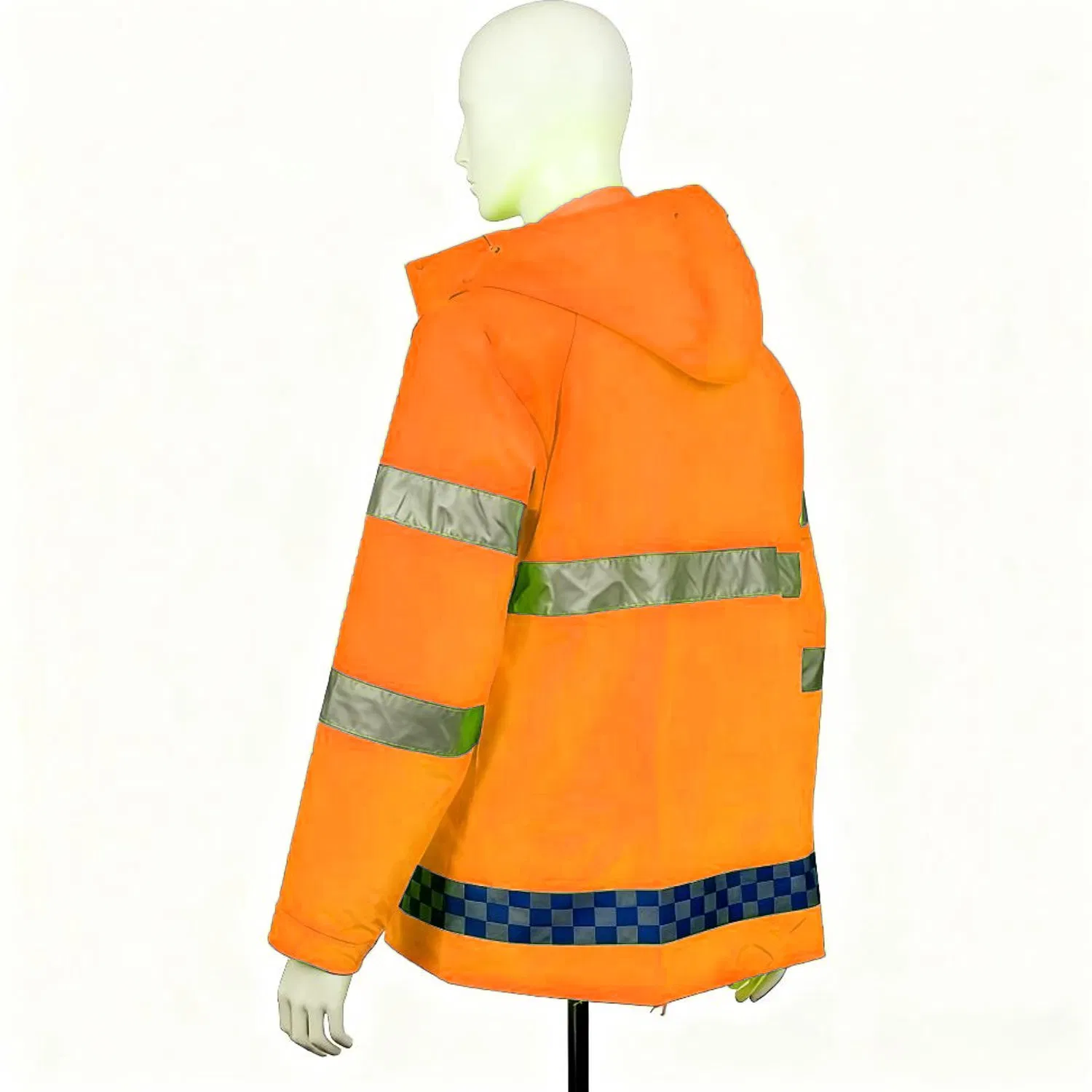 Breathable Safety Outdoor Hiking Reflective Raincoat Windproof