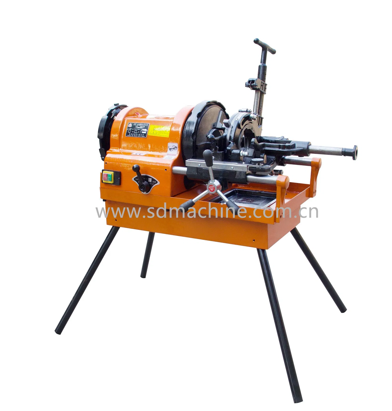 4" Strengthened Pipe Threading Machine For Threading Steel Pipe Up To 4"