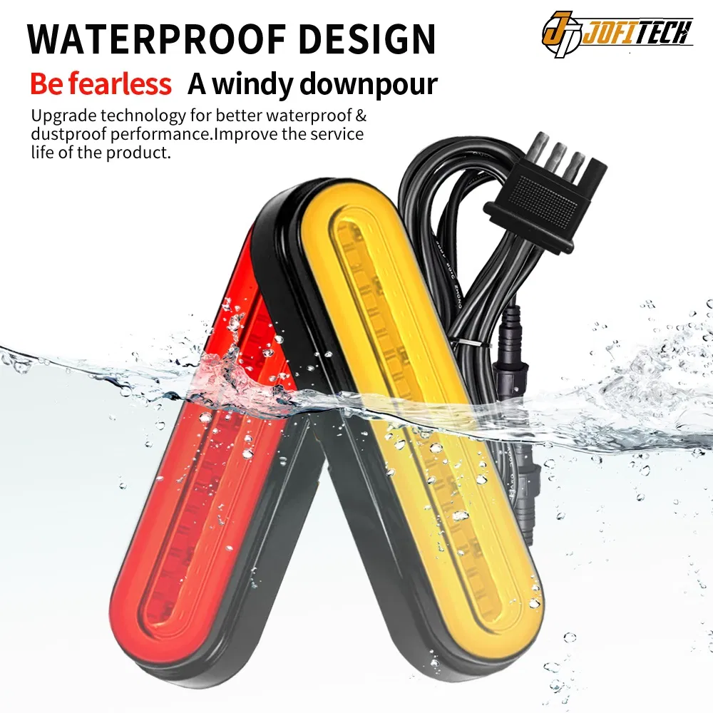 Светодиодный стоп-сигнал с кольцом подсветки для автофургонов и трейлеров