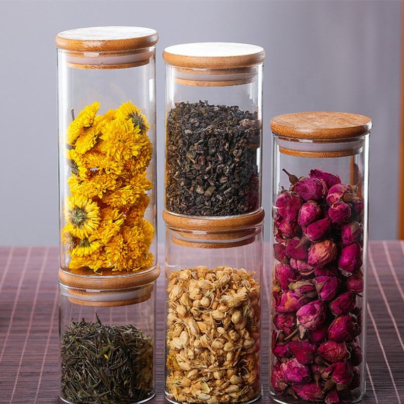 Kitchen High Borosilicate Glass Storage Jars Spice Bottle
