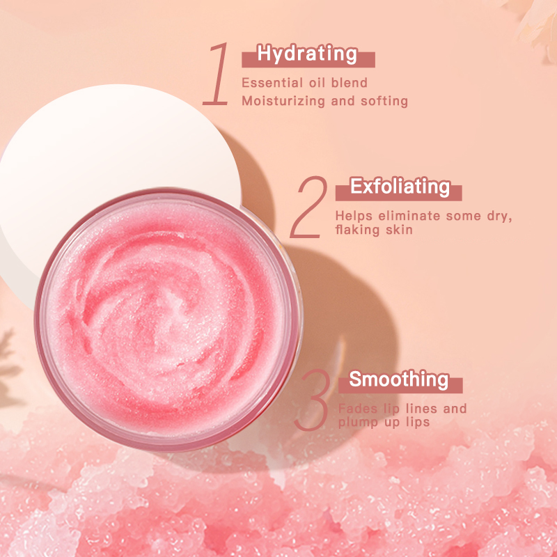 Tinsun Organic Lip Care Exfoliating Salt Sugar Scrub Vc Fruit Fragrance Kiwi Strawberry Lip Scrub