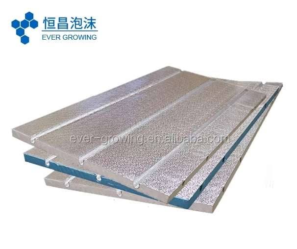 Energy-Saving XPS/EPS Floor Heating Kit 100mm Insulation Grooved Surface Full Hot Water System Support Board