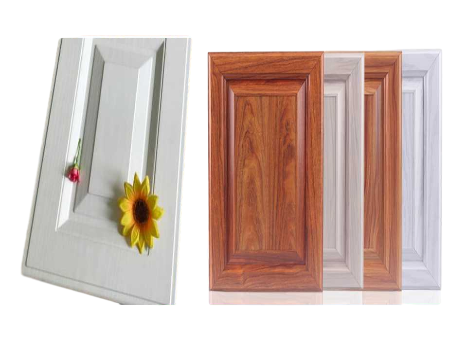 Cabinet Door HDF Plywood Molded PVC Cabinet Door for Kitchen