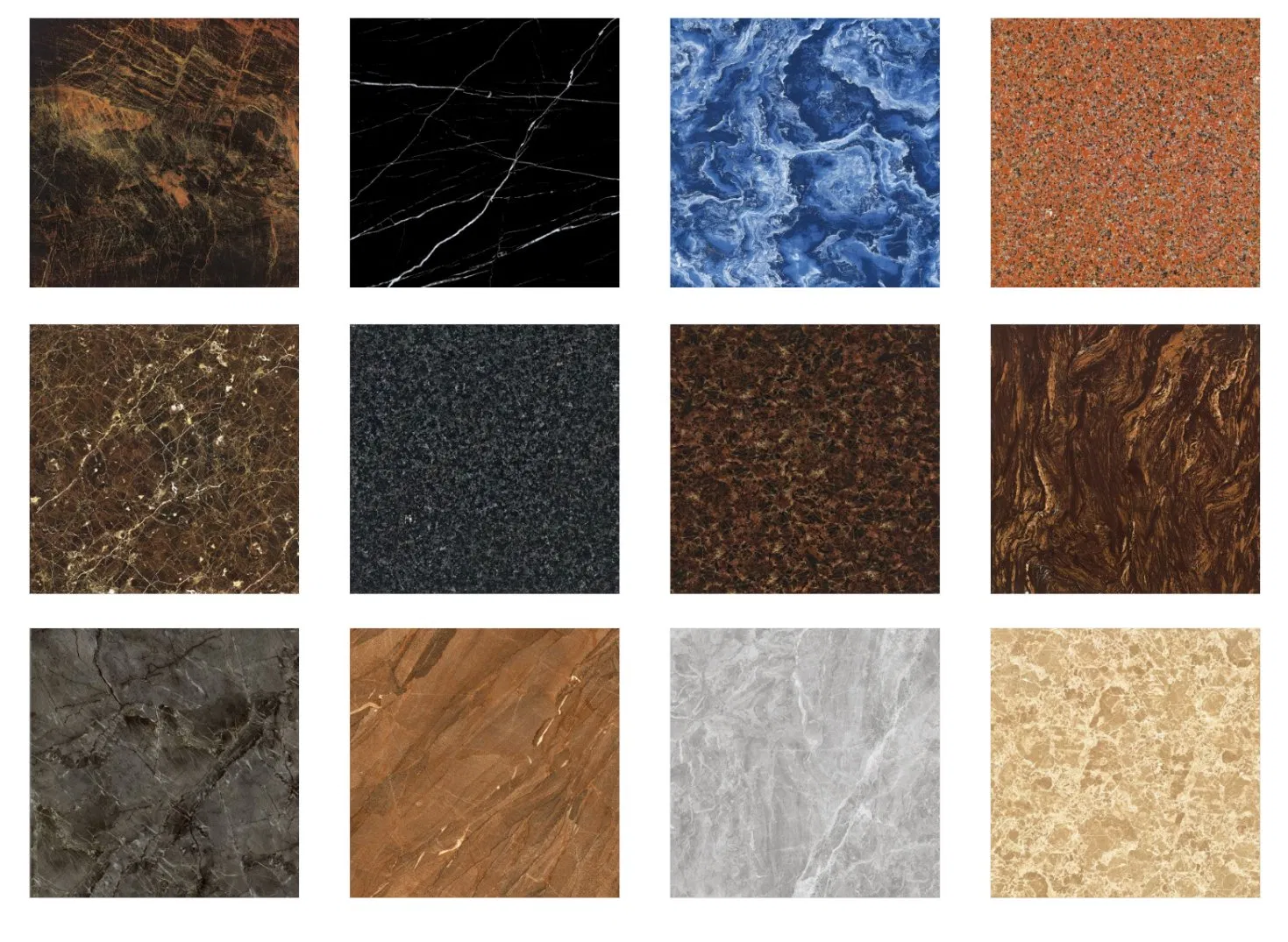 Luxurious Dark Glazed Marble Flooring for Elegant Interiors