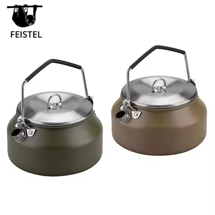 1.6L Ultralight Aluminum Tea Kettle Teapot Portable Coffee Pot for Outdoor Camping