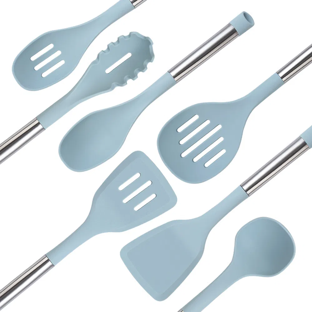 Premium 7-Piece Silicone Kitchen Utensil Set for Effortless Cooking