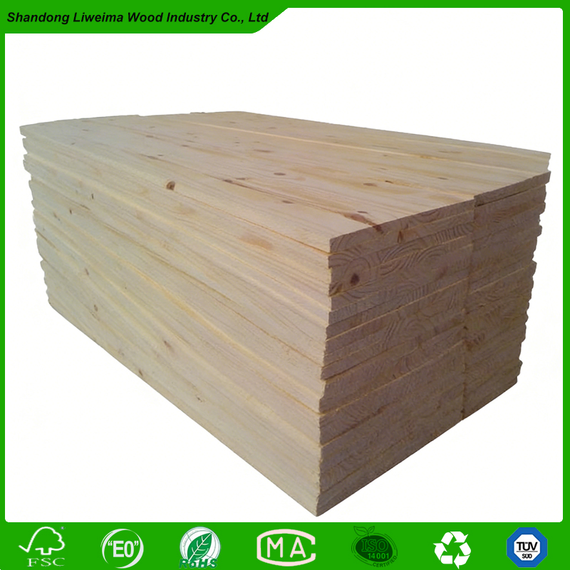 Customize Size Paulownia Poplar Pine Solid Wood Finger Joint Board