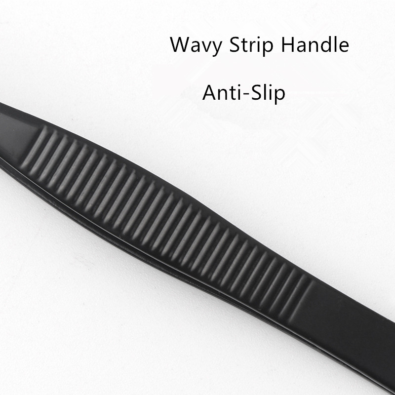 Slant Stainless Steel Men's Eyebrows Beard Mustache Facial Ingrown Hair Remover Tweezers