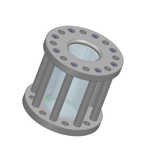 Flow Sight Glass for Pipelines Inline Flow Indicator Window Flow Viewer