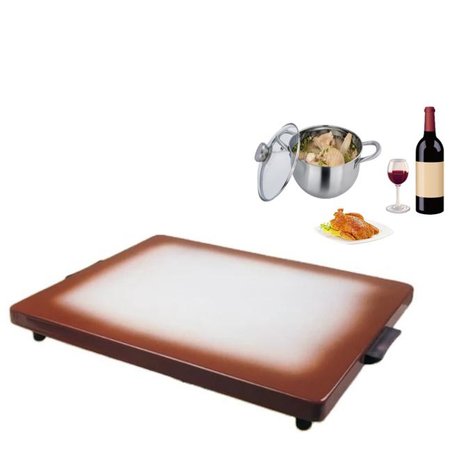 Hot! Food Warming Tray 220V Hot Stone Plate 300W