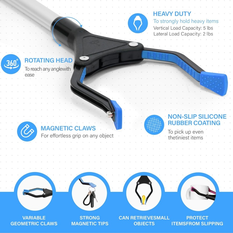 Pick up Stick Grabbers Foldable Gripper Reaching Grabber Reacher Tool for Seniors Trash
