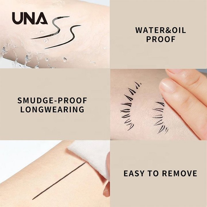 Wholesale High Quality Eye Cosmetics Matte Black Waterproof Eye Liner Glossy Vegan Water Activated Liquid Eyeliner Pencil