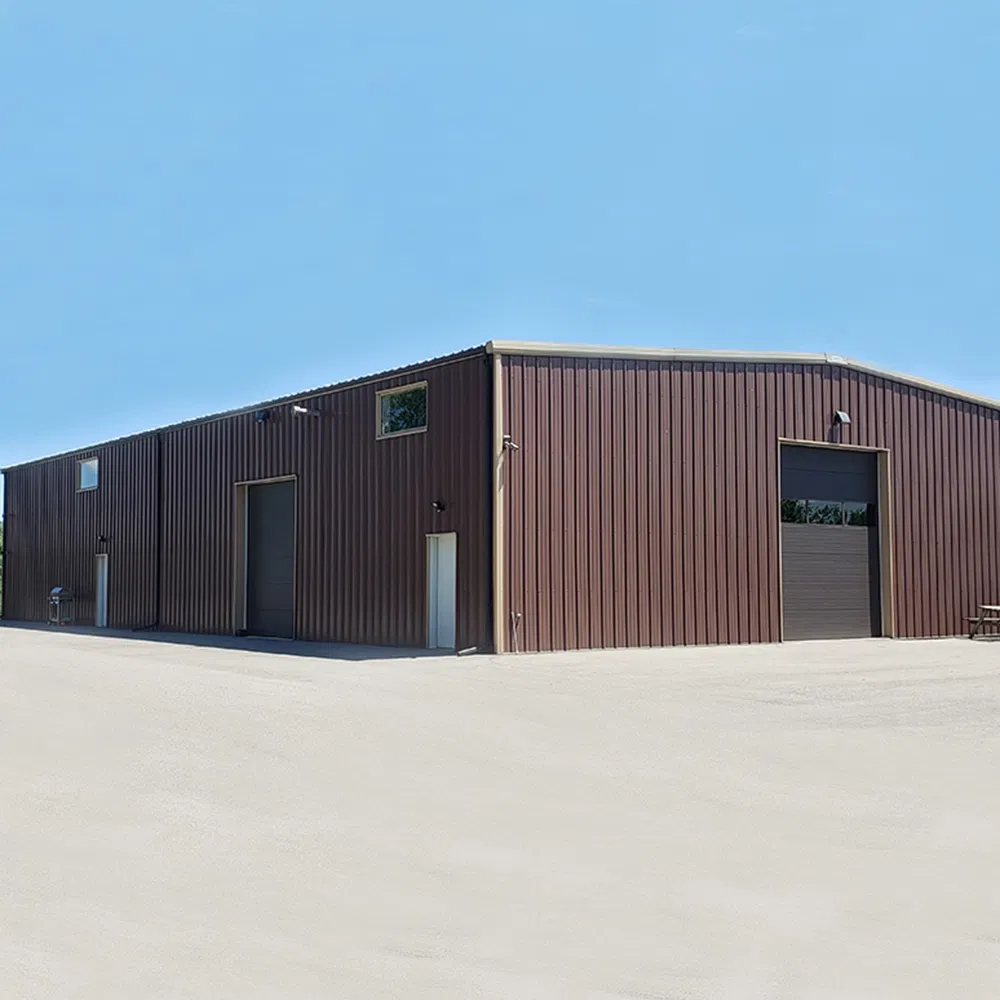 Prefab Industrial Metal Structural Steel Frame Storage Construction Warehouse