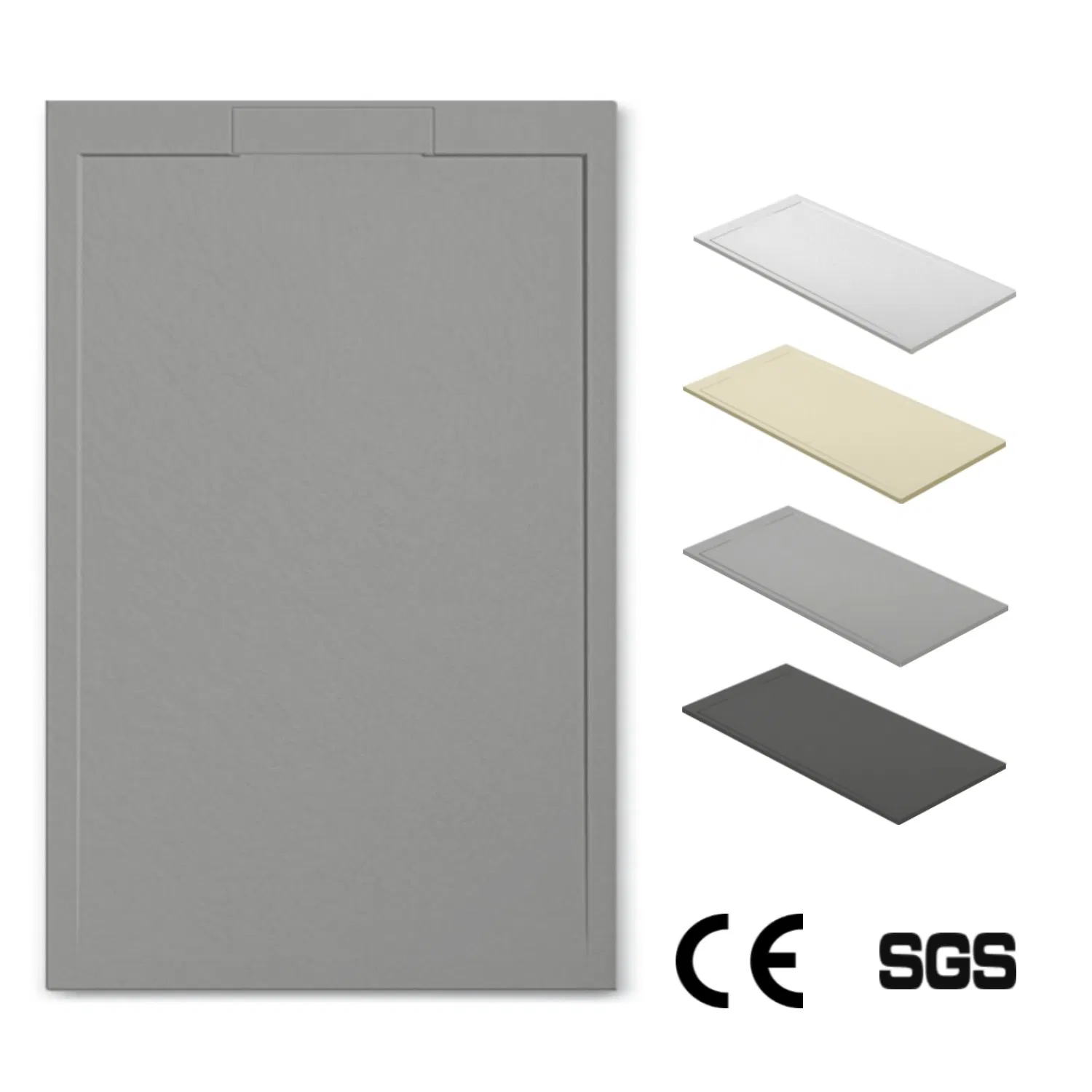 High Quality Rectangular SMC Shower Tray Fiberglass Shower Base