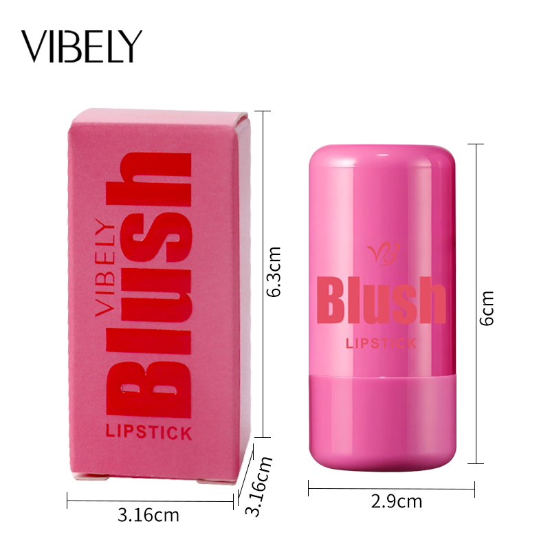 Cruelty Free Lip Eye Cheek Vegan Waterproof Blusher Lightweight Jelly Blush Stick