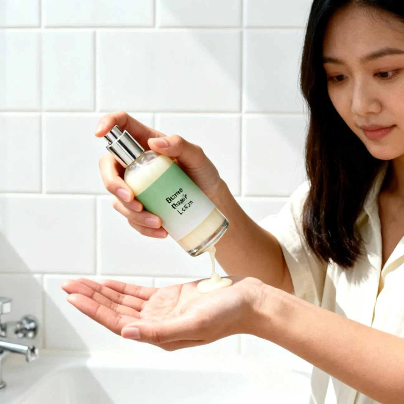 Whitening Ceramide Np and Panthenol Clarity Enhancing Face Lotion for Blemish-Prone and Acne Marks