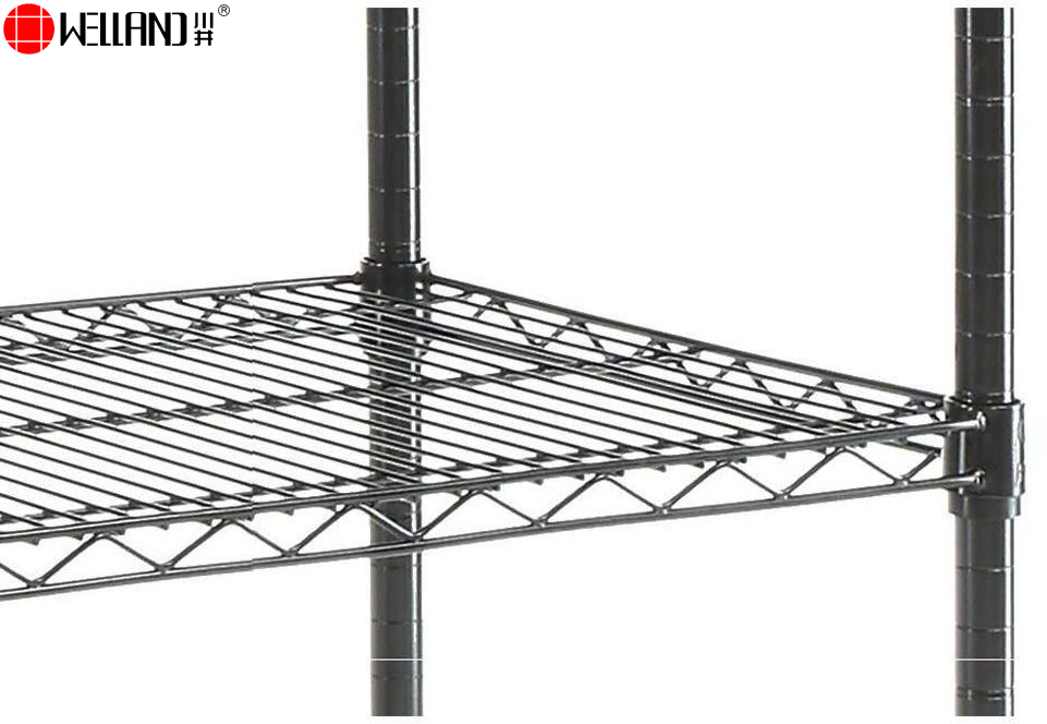 Multipurpose 6 Tiers Heavy Duty Storage Rack Epoxy Metal Wire Frame Shelving