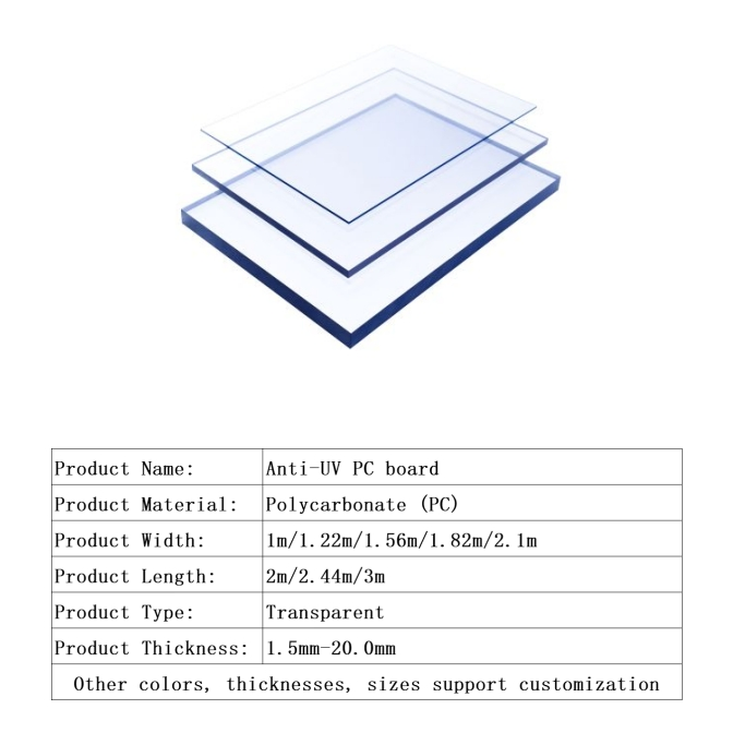 Durable Polycarbonate Canopy Panel 1220mm X 2440mm for Outdoor Use