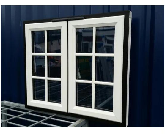 Outward UPVC Casement Impact Glass Windows with Handle