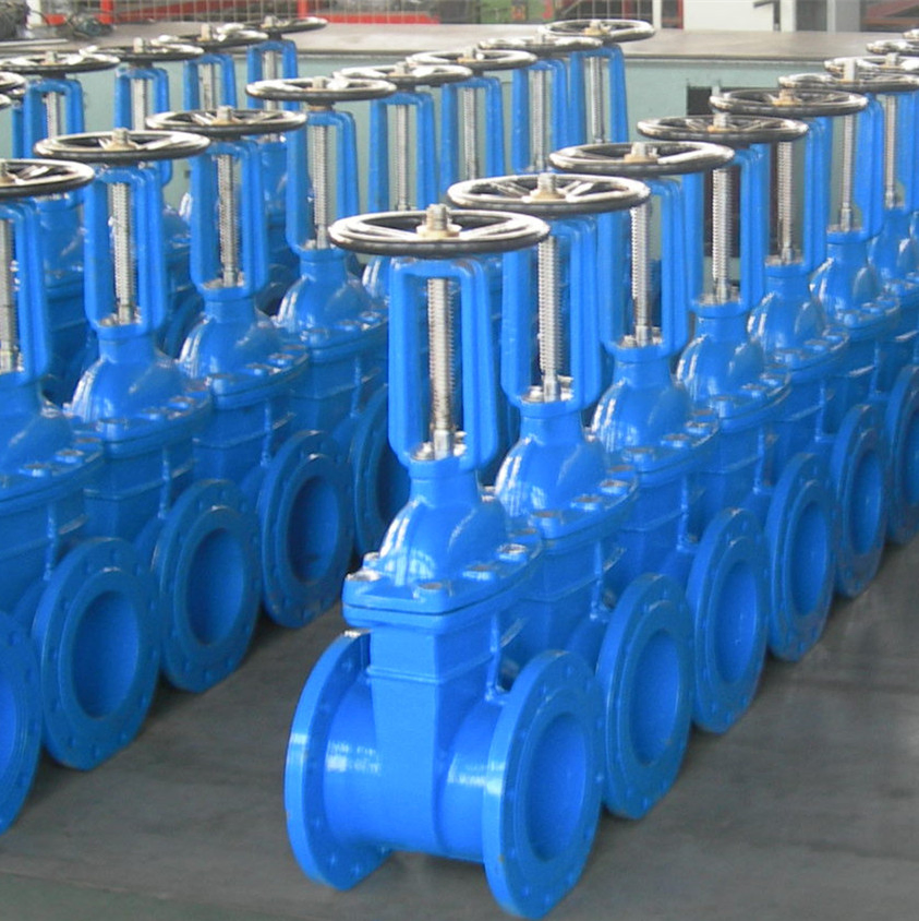 BS5163 DN400 Cast Iron Rising Stem Rubber Seat Water Gate Valve Price with EPDM Coated Disc