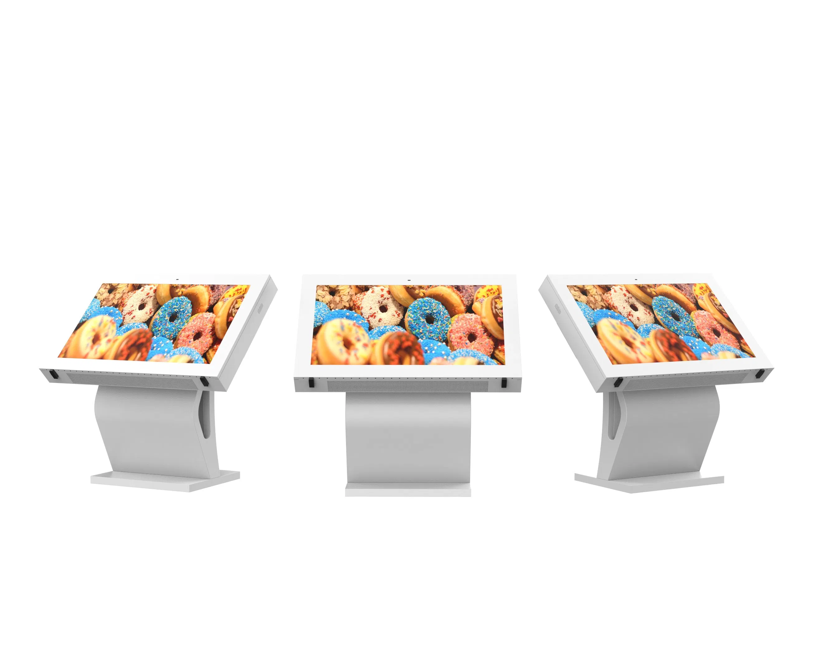 65 Inch K Type Self Service Kiosk Information Display Kiosk Floor Stand Touch Screen Digital Kiosk