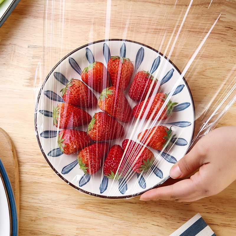 Food Grade PVC Cling Film Roll Soft Wrap for Moisture-Proof Food