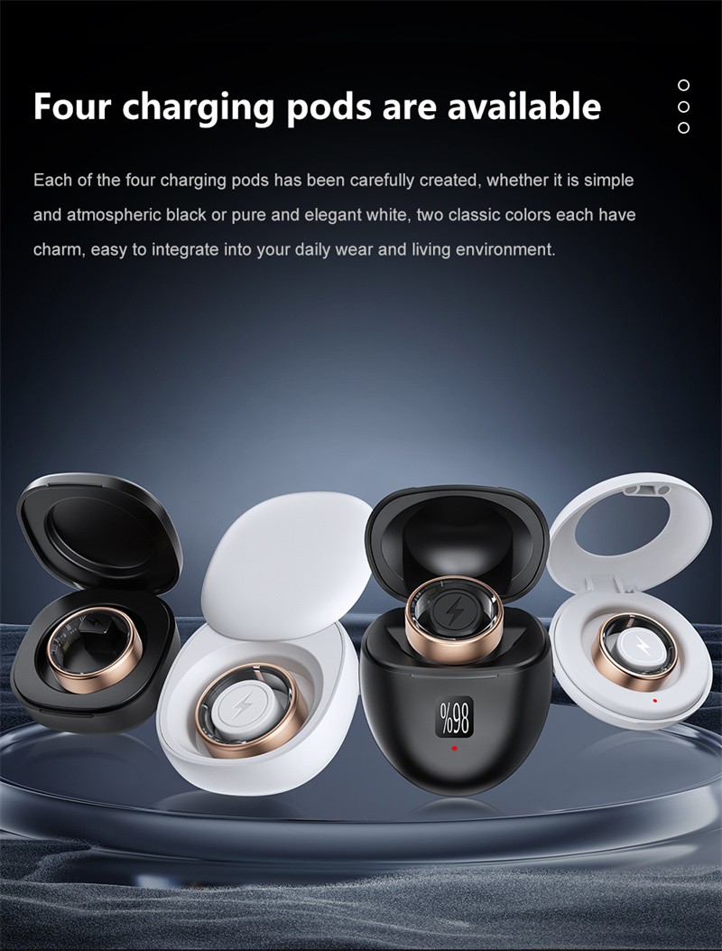 2025 Sr06tiktok Control Wearable Health Tracking Devices Android Ios Finger Man Woman Lady Girls Smart Health Ring Smart Ring