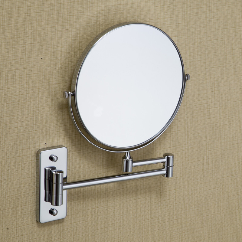 Wall Mounted Magnifying Makeup Mirror Black