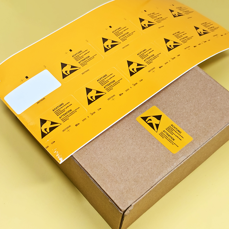 Hot Sale Self Adhesive Warning Packaging Label Sticker
