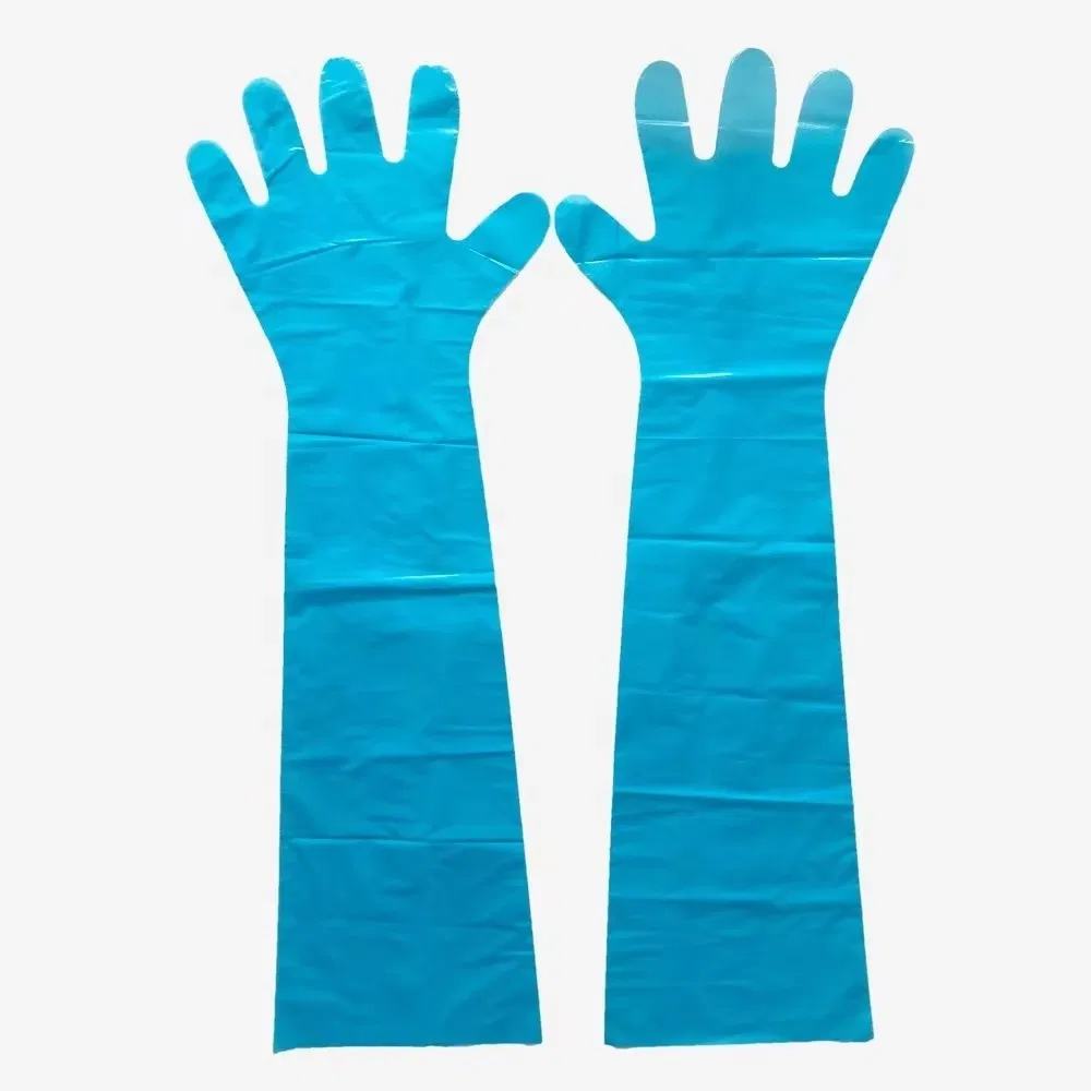 Disposable PE Artificial Insemination Long Sleeve Veterinary Gloves