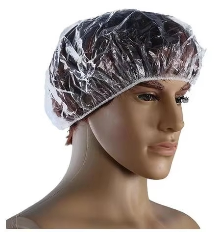 Factory Disposable Plastic PE Shower Cap Custom Waterproof Shower Cap Women
