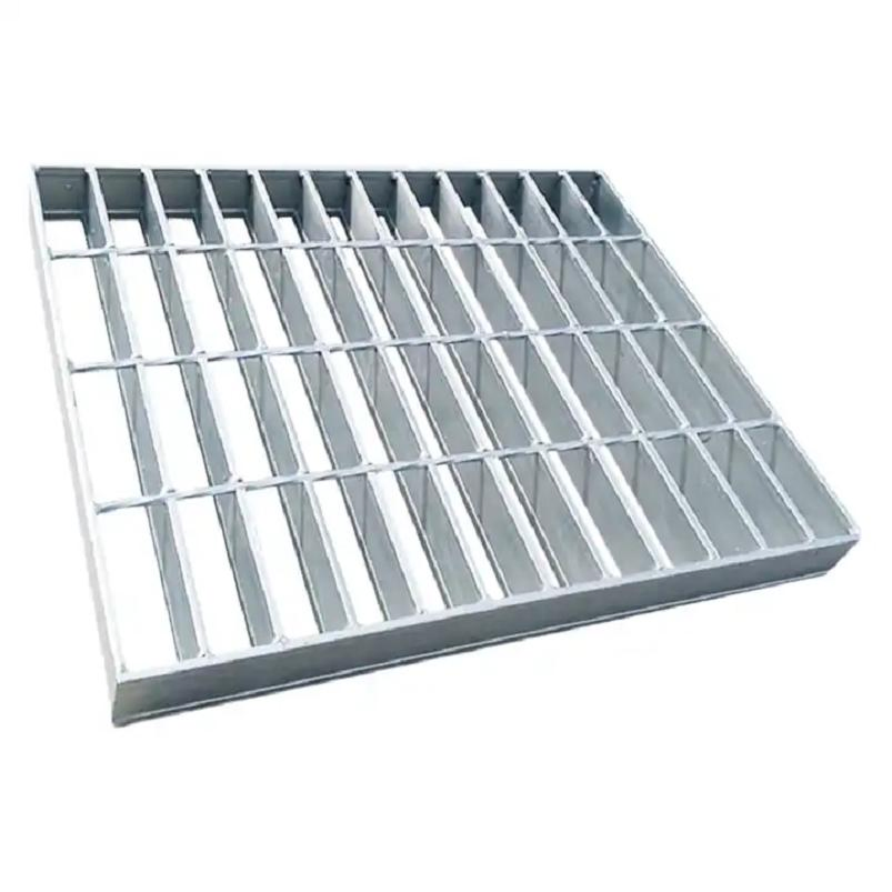 Customized Stainless Steel Grill Grates Metal Frame Drain Steel Grating Cover Serrated Trench Steel Grating