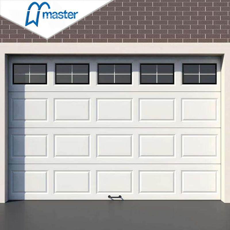 Modern Design Steel PU Foam Sandwich Panel Insulated Sectional Overhead Garage Door