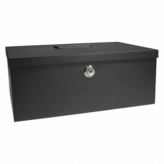 Portable Durable Fireproof Small Metal Safe Box Home Safety Document Safe with Key Lock Made of Steel