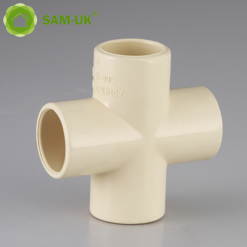 ASTM D2846 Schedule 40 CPVC 4-Ways Fittings Cross