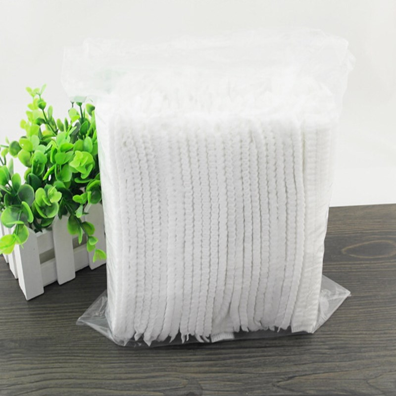 Disposable Non Woven Clip Cap in Blue Color 10GSM 18''19''