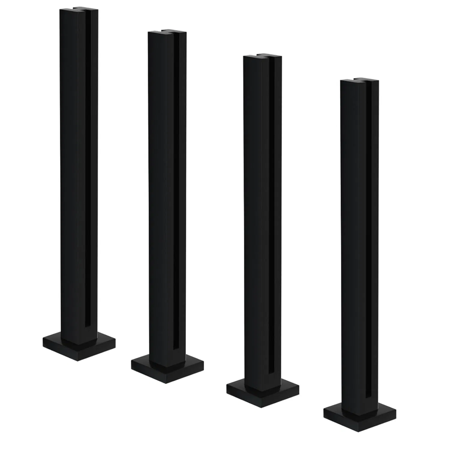 Stainless Steel 304 Staircase Handrail Balusters Glass Railing Post System for 10-12mm Tempered Glass