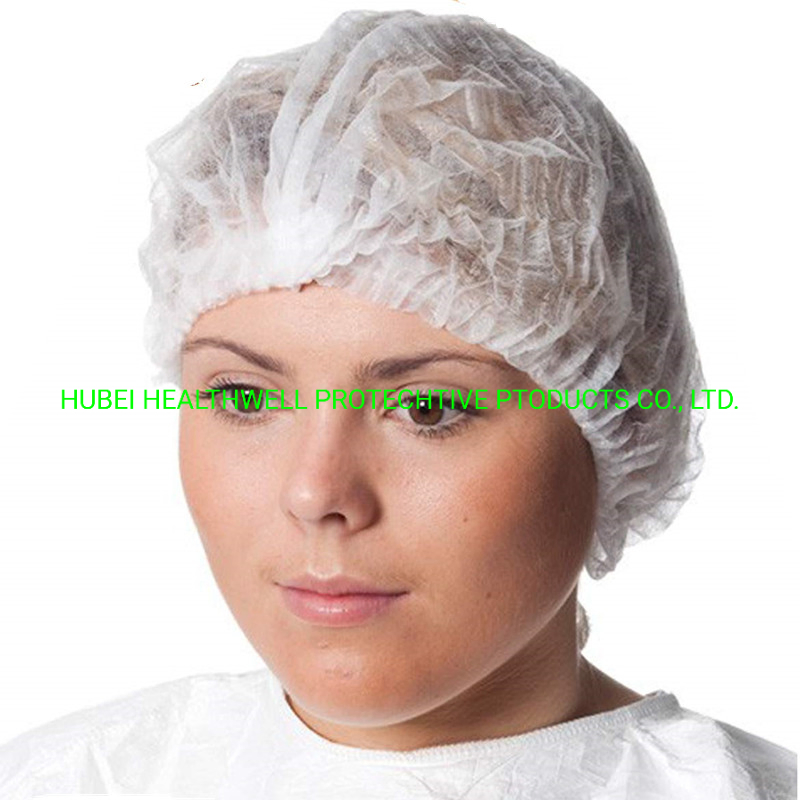 Uper Quality Disposable Nonwoven Clip Cap, Mob Cap, Mop Cap, Disposable Cap, Doctor Cap, Bouffant Cap, Nurse Cap, Polypropylene Cap, Surgeon Cap