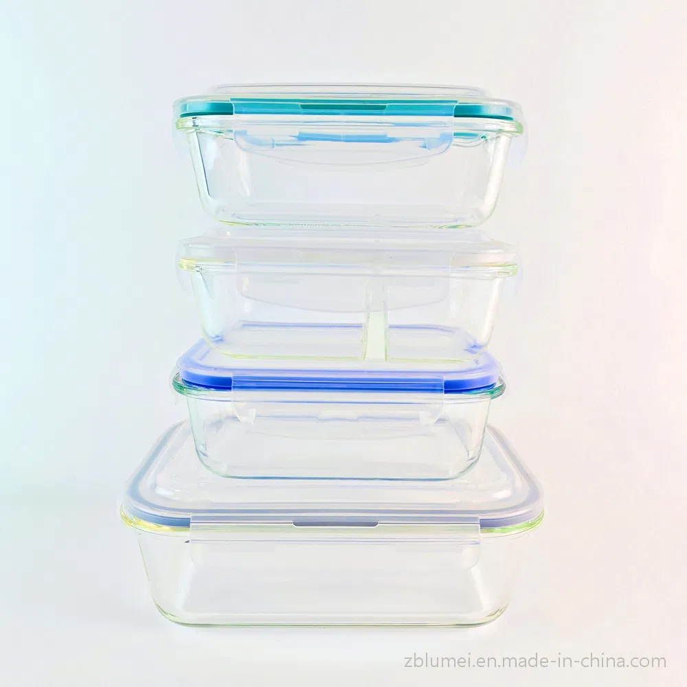 Airtight Borosilicate Heat-Resistant Glass Food Storage Container with BPA Free Lid - Microwave & Dishwasher Safe