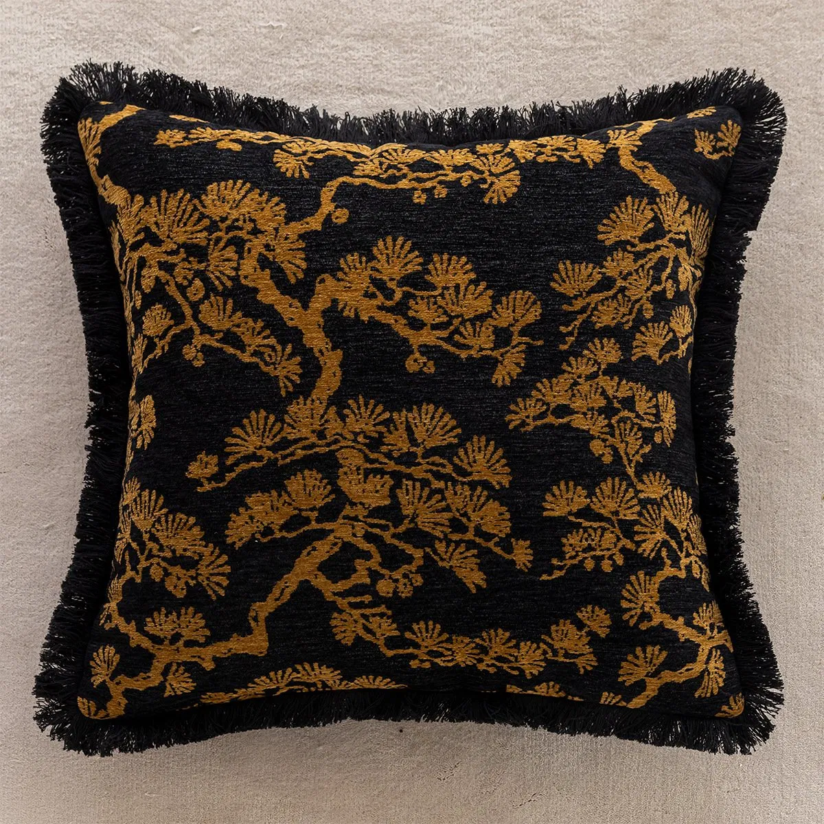 Home Textiles Cushion Covers Decorative Home Pillows Sofa Pillow Living Room Black Embroidery Cushion Cover
