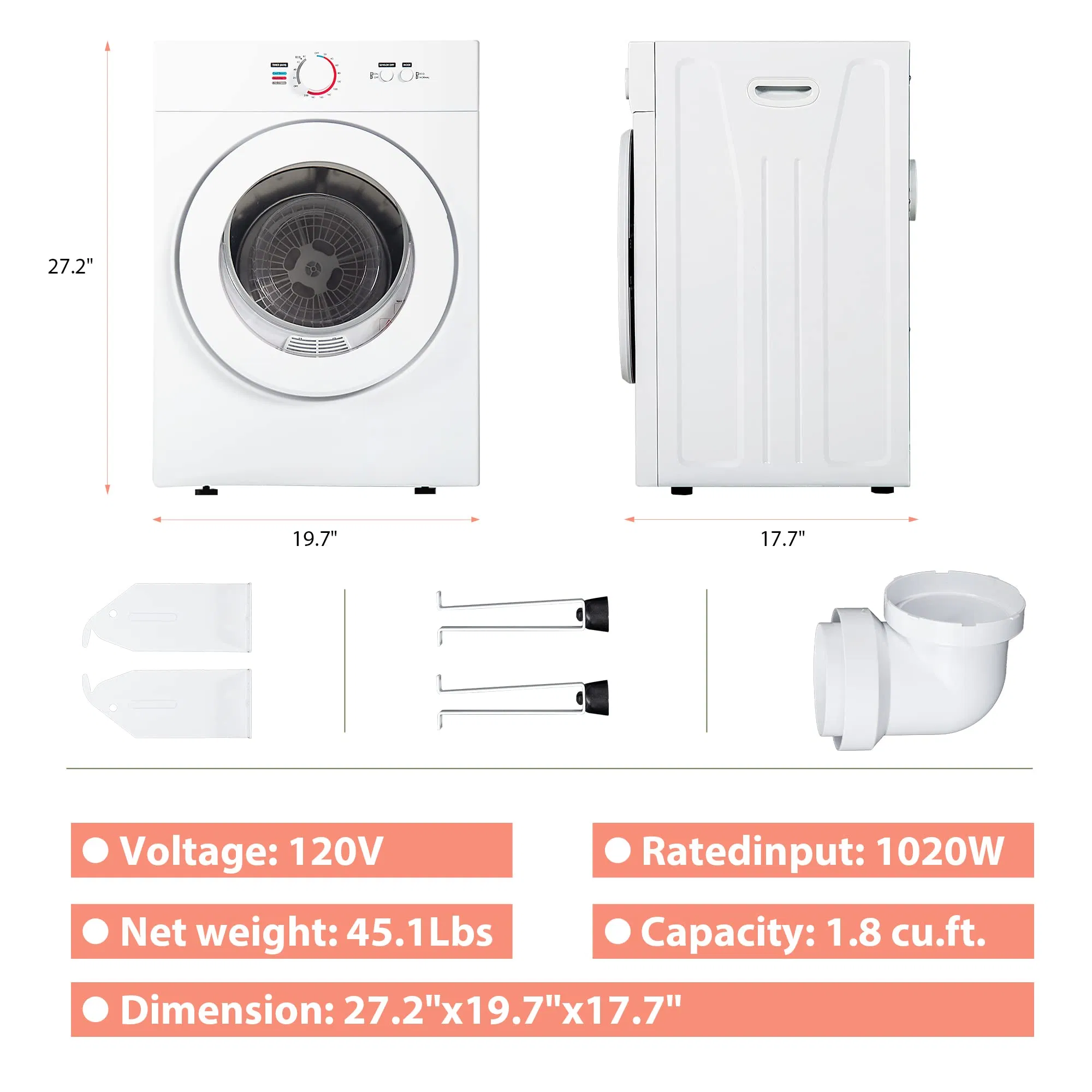 Efficient Portable Laundry Equipment Mini Dryer Drying Machine