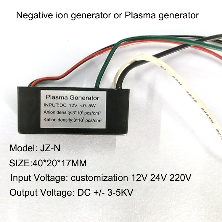 Bipolar Ionizer Plasma Generator with Positive Ion Negative Ion Output