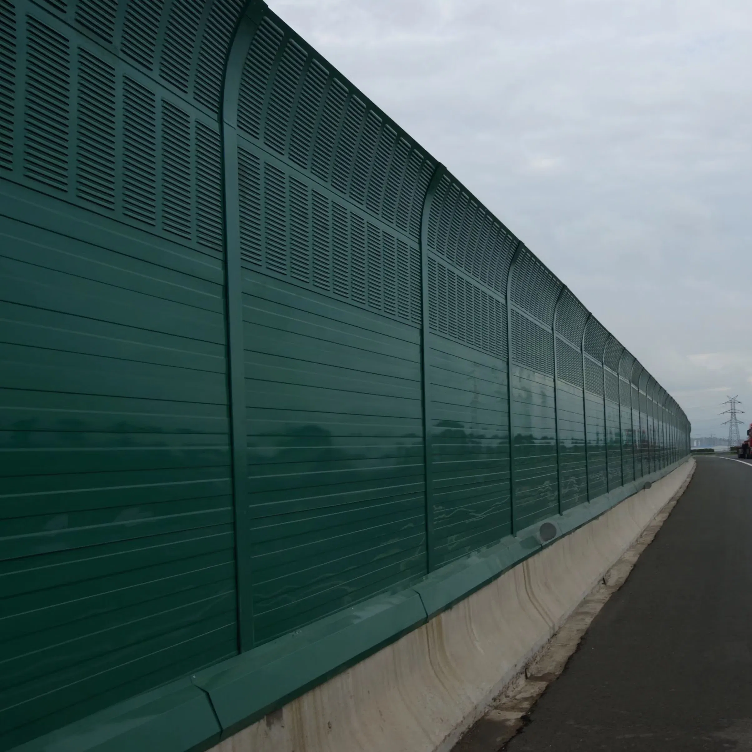 Acoustic Insulation Wall Fence Aluminum Noise Barrier Panel Highway Sound Barrier