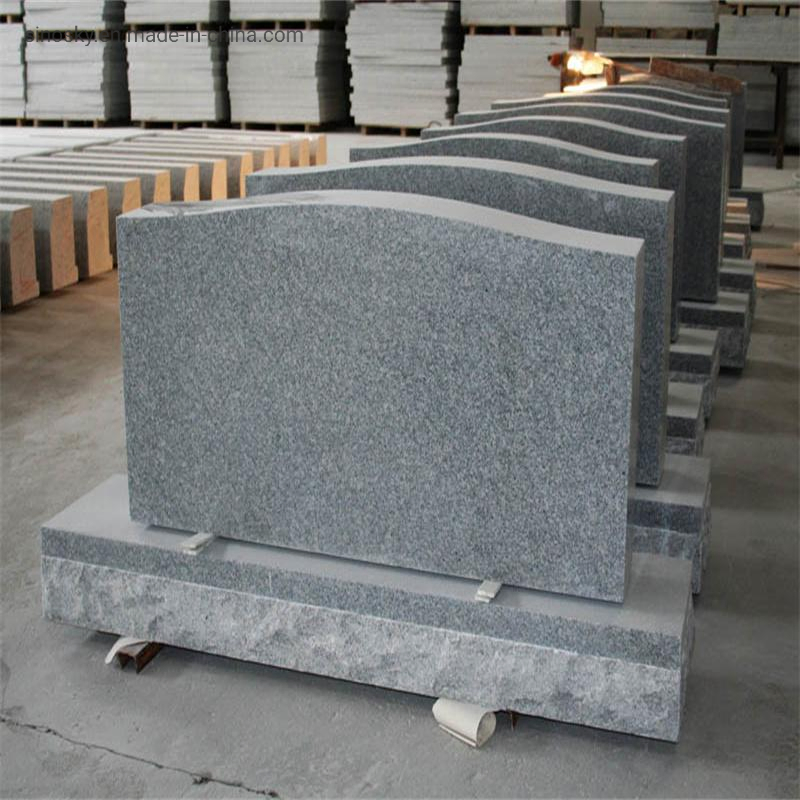 Dark Grey Granite Monuments with Carving