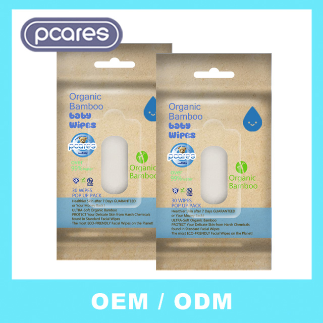 Customized Alcohol Free Pure Water Aqua Baby Cleaning Wet Wipes